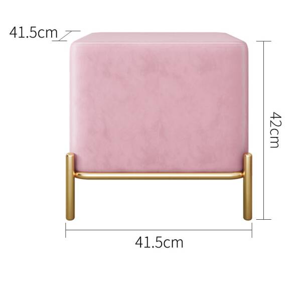 ขนาด ม้านั่งสำหรับตกแต่งบ้าน สีชมพู