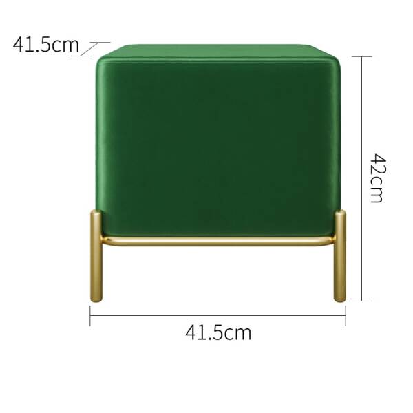 ขนาด ม้านั่งสำหรับตกแต่งบ้าน สีเขียวเข้ม