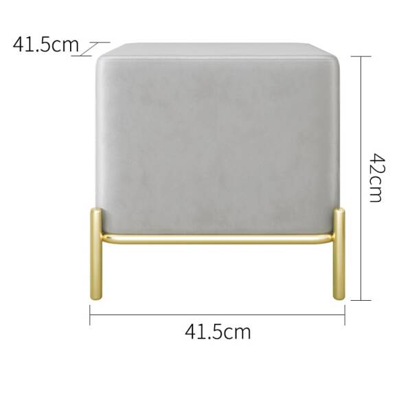 ขนาด ม้านั่งสำหรับตกแต่งบ้าน สีเทา