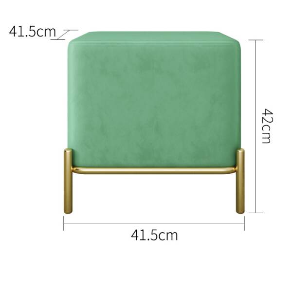 ขนาด ม้านั่งสำหรับตกแต่งบ้าน สีเขียวอ่อน