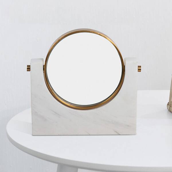ขาย กระจกตกแต่งบ้านลายหินอ่อน - Marble Table Mirror III ลด พิเศษ