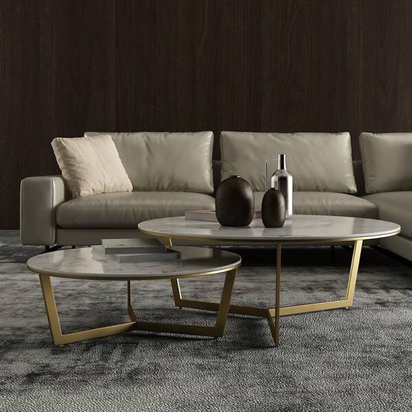 ชุดโต๊ะห้องรับแขกลายหินอ่อน 3 ตัว ราคาพิเศษ