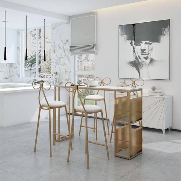 ขาย โต๊ะอาหารลายหินอ่อน - Marble Dining Table IV ลดราคา