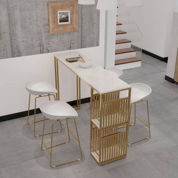 ขาย โต๊ะอาหารลายหินอ่อน - Marble Dining Table IV ราคา ลด