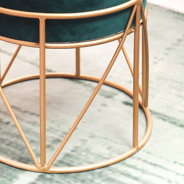 ขา เก้าอี้กลมบุกำมะหยี่สำหรับแต่งบ้าน