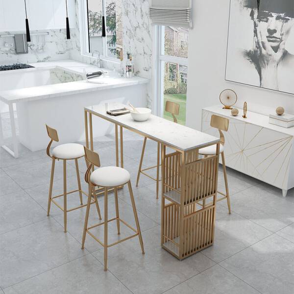 ขาย โต๊ะอาหารลายหินอ่อน - Marble Dining Table IV ราคาลด
