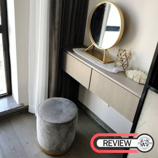 รีวิว ม้านั่งเก้าอี้หุ้มกำมะหยี่สไตล์พรีเมี่ยม