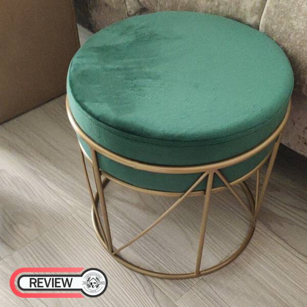 เก้าอี้กลมบุกำมะหยี่สำหรับแต่งบ้าน