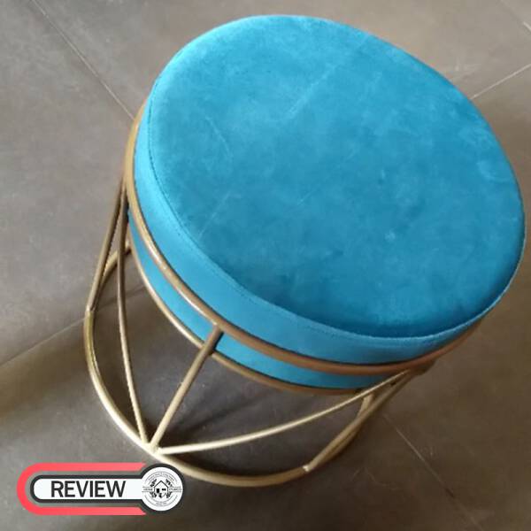 เก้าอี้กลมบุกำมะหยี่สำหรับแต่งบ้าน