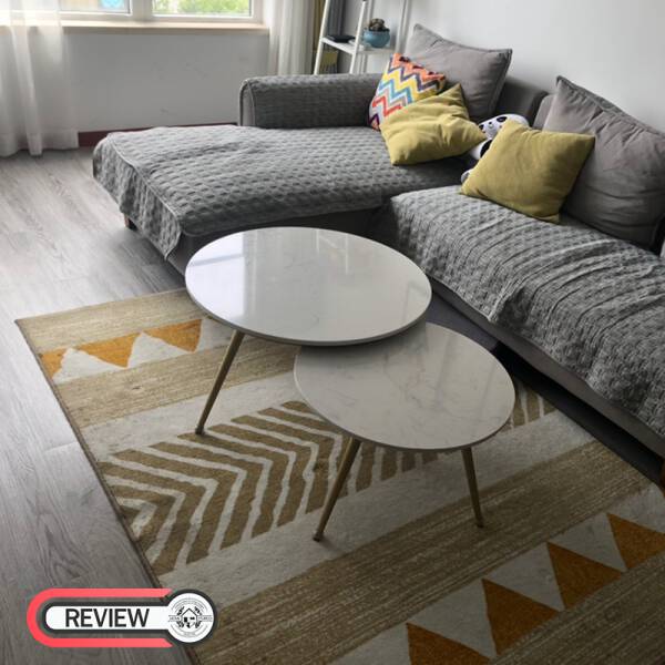 รีวิว ชุดโต๊ะกลางท็อปหินอ่อนสำหรับตกแต่งบ้าน 2 ตัว - Circle Design Coffee Table Set II