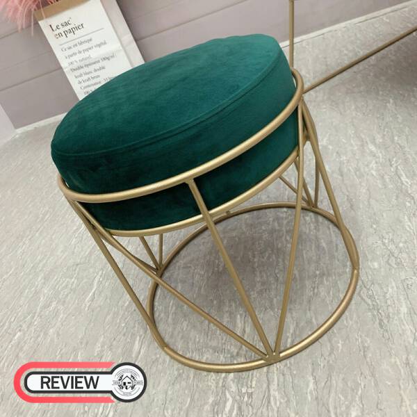 เก้าอี้กลมบุกำมะหยี่สำหรับแต่งบ้าน