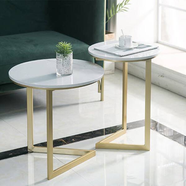 ขาย ชุดโต๊ะข้างเตียงข้างโซฟาท็อปหินอ่อน 2 ตัว