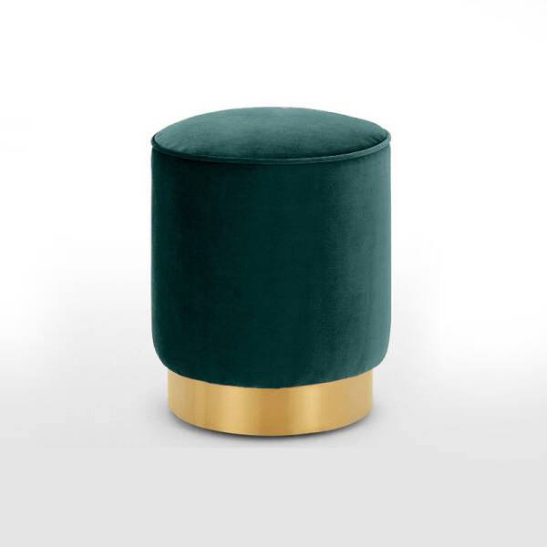 Velvet Golden Stool ม้านั่งกำมะหยี่ Size S สีเขียว ราคาพิเศษ