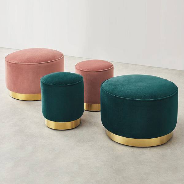 ขาย ม้านั่งกำมะหยี่ ราคาพิเศษ Velvet Golden Stool