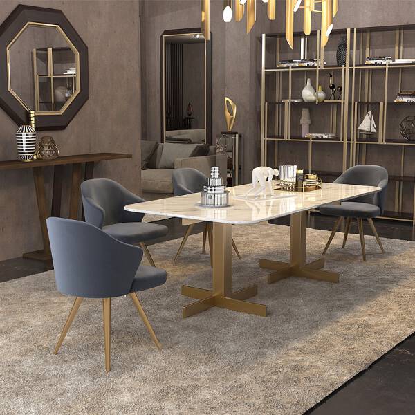 ขาย โต๊ะอาหารลายหินอ่อน - Marble Dining Table V พิเศษ