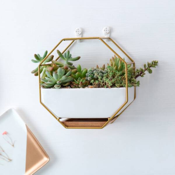 ขาย กระถางต้นไม้ตกแต่งบ้าน Octagon Hanger Flower Pot ลด ราคา