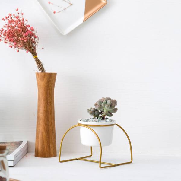 ขาย กระถางต้นไม้ตกแต่งบ้าน Semi Circle Flower Pot ราคา