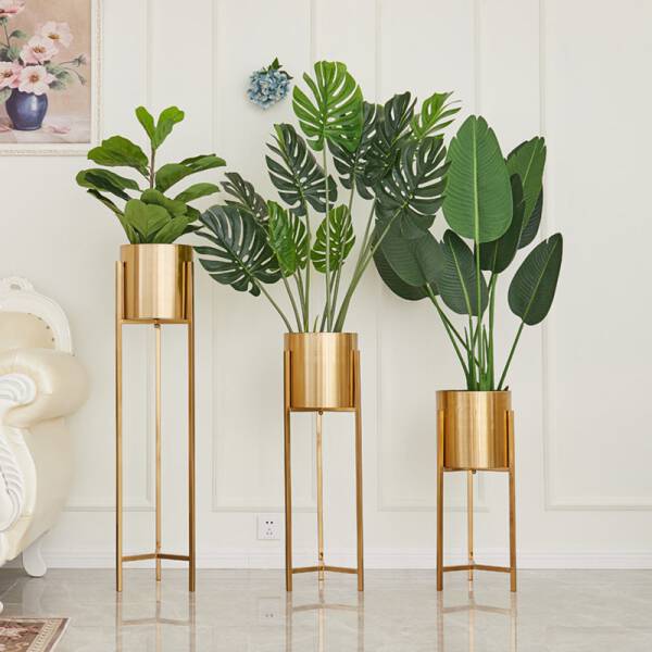 ขาย กระถางต้นไม้สไตล์ลัคชัวรี่ Golden Flower Pot III ลดราคา