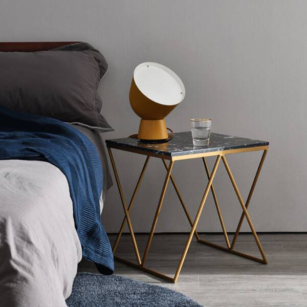 โต๊ะข้างลายหินอ่อน ท็อปหินอ่อนสีดำ ราคาพิเศษ