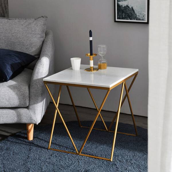 ขาย โต๊ะข้างลายหินอ่อน ท็อปหินอ่อนสีขาว ราคาพิเศษ