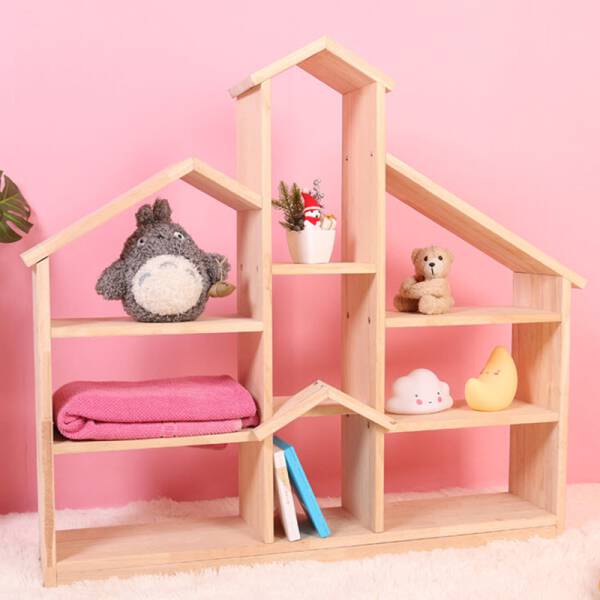 ขาย ชั้นวางของอเนกประสงค์สำหรับแต่งบ้าน Wooden Decorative Book Shelf Set พิเศษ