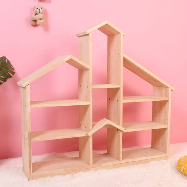 ขาย ชั้นวางของอเนกประสงค์สำหรับแต่งบ้าน Wooden Decorative Book Shelf Set ลด