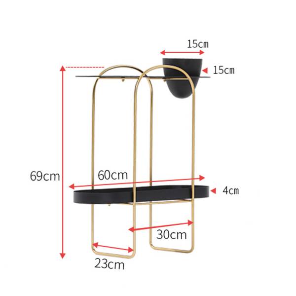 ขนาด โต๊ะข้างชั้นวางของอเนกประสงค์ สไตล์มินิมอล