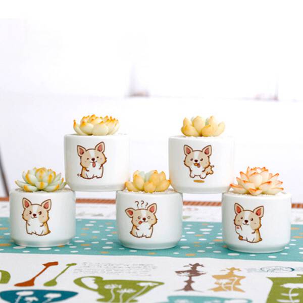 ขาย กระถางต้นไม้สำหรับแต่งบ้าน Dog Flower Pot ลด พิเศษ