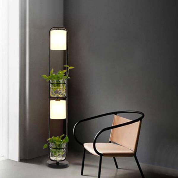 ขาย กระถางต้นไม้พร้อมโคมไฟ Decorative Flower Pot Lamp ลด