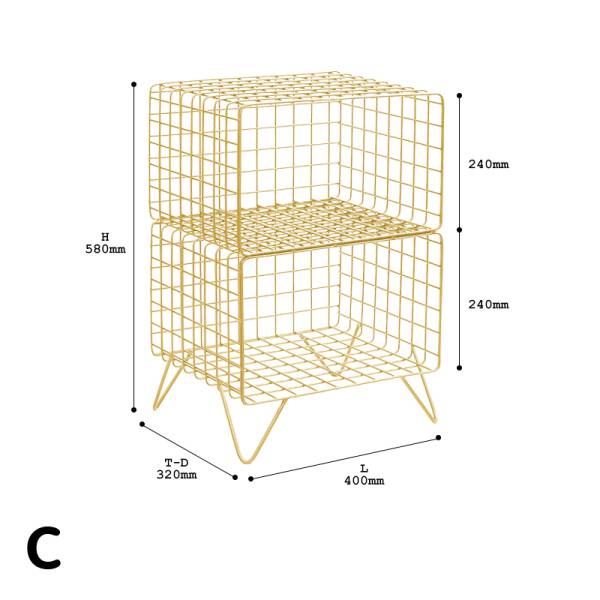 ขาย โต๊ะข้างสำหรับเก็บของ Wire Side Storage พิเศษลด