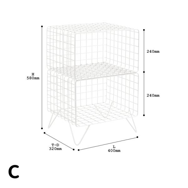 ขาย โต๊ะข้างสำหรับเก็บของ Wire Side Storage ลดพิเศษ