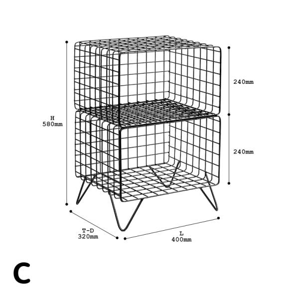 ขาย โต๊ะข้างสำหรับเก็บของ Wire Side Storage ลด พิเศษ