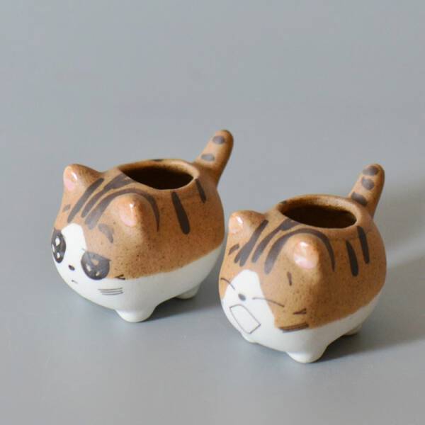 ขาย กระถางต้นไม้ลายแมว Mini Cat Flower Pot ลดพิเศษ