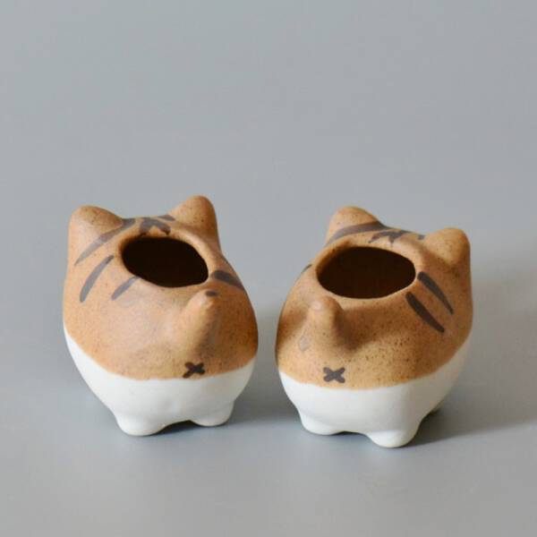 ขาย กระถางต้นไม้ลายแมว Mini Cat Flower Pot ลดราคา