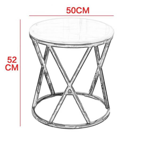 ขนาด โต๊ะข้าง ขาสแตนเลส