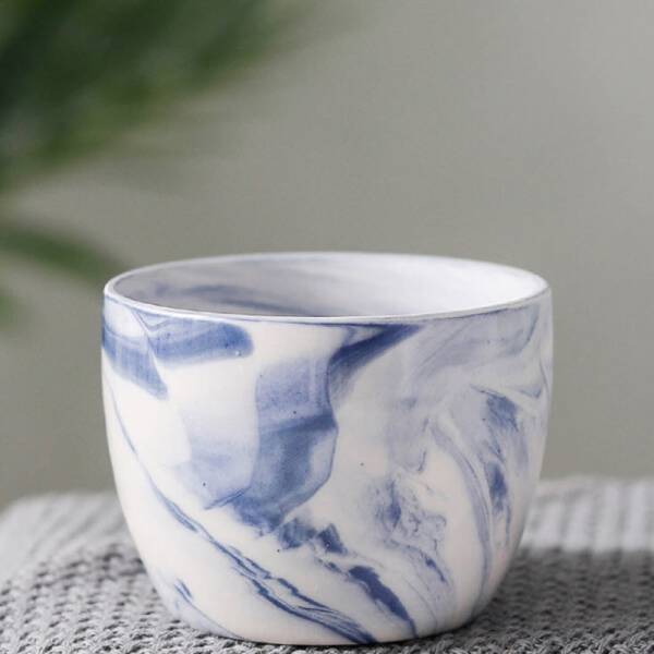 ขาย กระถางต้นไม้มงคลลายหินอ่อน Marble Flower Pot II ราคา พิเศษ