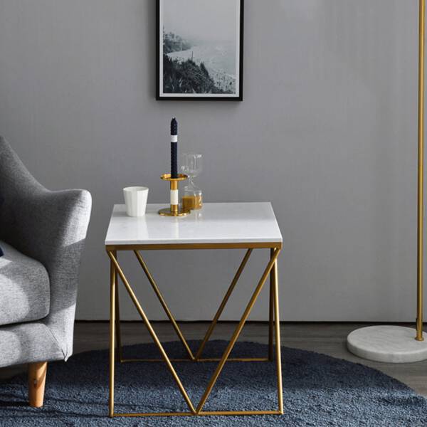 ขาย โต๊ะข้าง ท็อปหินอ่อนสี่เหลี่ยมจัตุรัส ท็อปหินอ่อนสีขาว ราคา