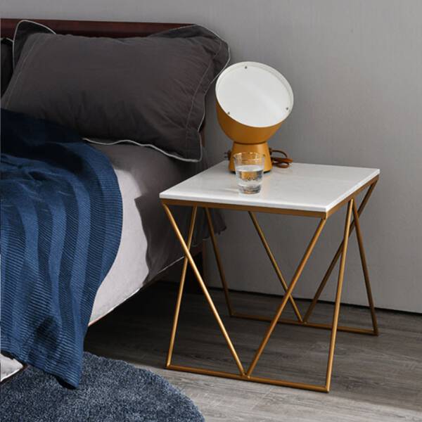 ขาย โต๊ะข้าง ท็อปหินอ่อนสี่เหลี่ยมจัตุรัส ท็อปหินอ่อนสีขาว ราคา