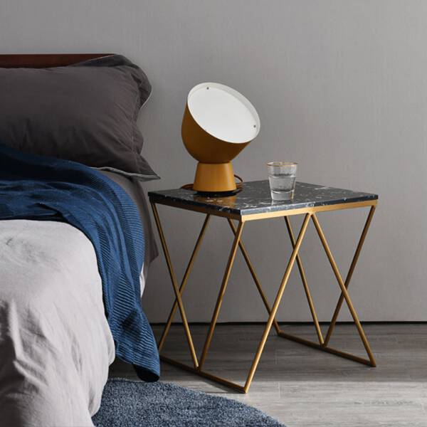 โต๊ะข้าง ท็อปหินอ่อนสี่เหลี่ยมจัตุรัส ท็อปหินอ่อนสีดำ ราคาพิเศษ