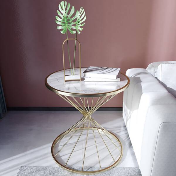 ขาย โต๊ะข้างเตียง โต๊ะข้างโซฟา ท็อปหินอ่อน สีขาว ราคา