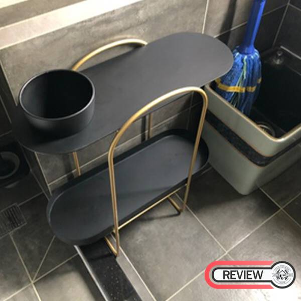 รีวิว โต๊ะข้างชั้นวางของอเนกประสงค์ สไตล์มินิมอล สีดำ