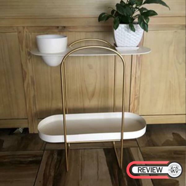 รีวิว โต๊ะข้างชั้นวางของอเนกประสงค์ สไตล์มินิมอล สีขาว