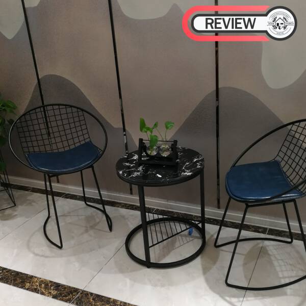 รีวิว โต๊ะข้างเตียง โต๊ะข้างโซฟา ท็อปหินอ่อนสองชั้น