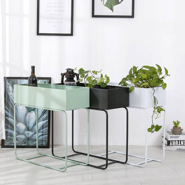 ขาย กระถางต้นไม้สำหรับตกแต่งบ้านและสวน Steel Pastel Flower Pot ราคาลด