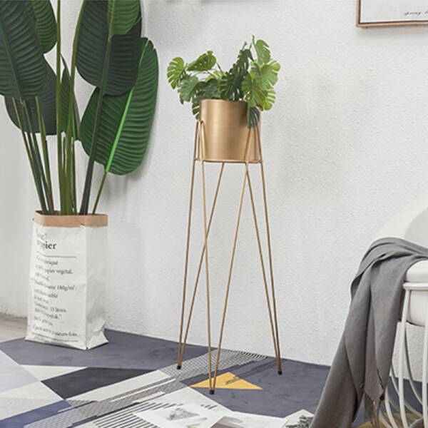 ขาย กระถางต้นไม้สีทอง Golden Flower Pot Set Series A ลด ราคา