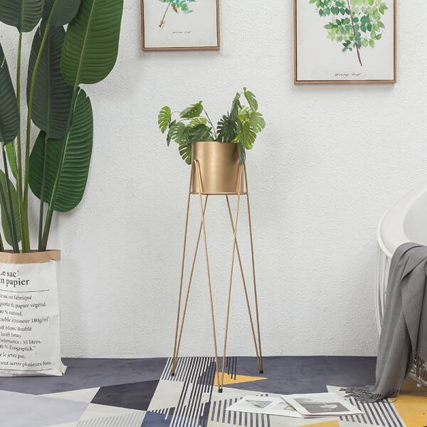 ขาย กระถางต้นไม้สีทอง Golden Flower Pot Set Series A พิเศษ