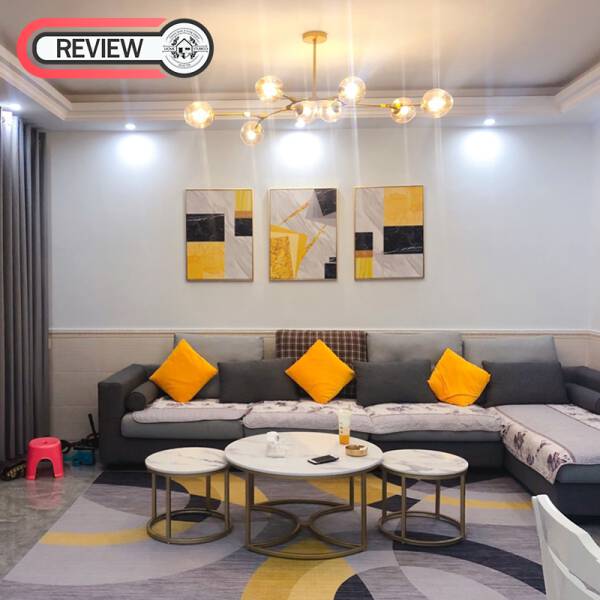 รีวิว โต๊ะกลางห้องรับแขกท็อปหินอ่อน 3 ตัว