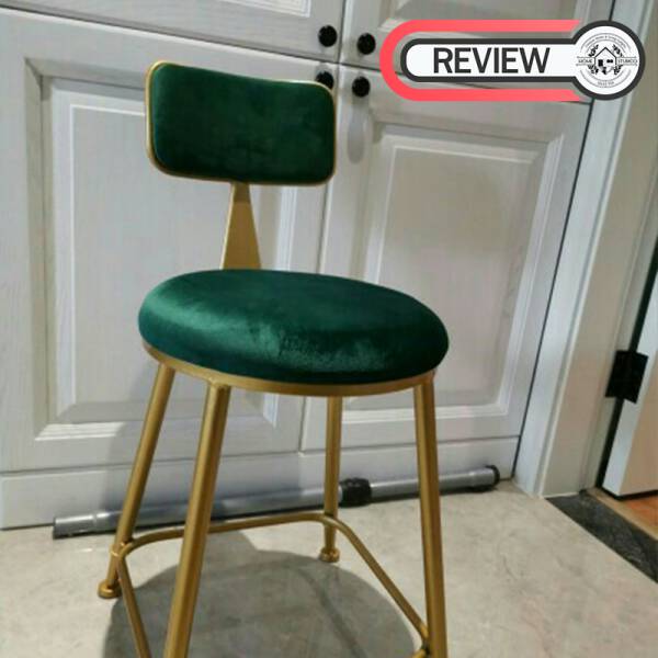 รีวิว เก้าอี้ผ้ากำมะหยี่สไตล์พรีเมี่ยม เบาะสีเขียว