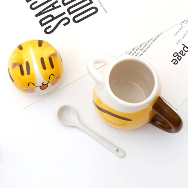 ขาย แก้วกาแฟลายน้องเหมียว Ceramic Cat Mug พิเศษลดราคา
