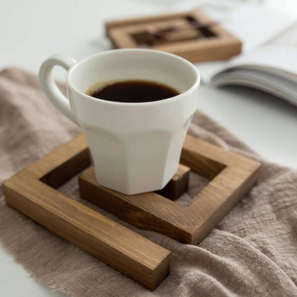 ขาย แผ่นไม้รองแก้ว Creative Design Coaster ลดราคา